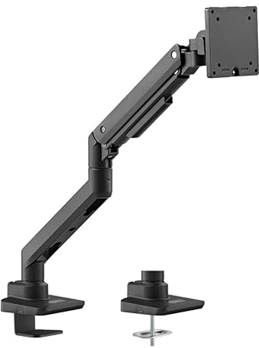 Monitorhouder voor 17-49 inch met gasdrukveer voor vlakke en gebogen schermen