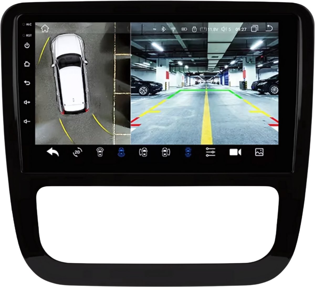 Autoradio bluetooth met camera - Carplay - Voor VW Volkswagen Scirocco (2008-2013) - Geschikt voor Apple en Android - Stereo - Navigatie - Navigatiesysteem auto