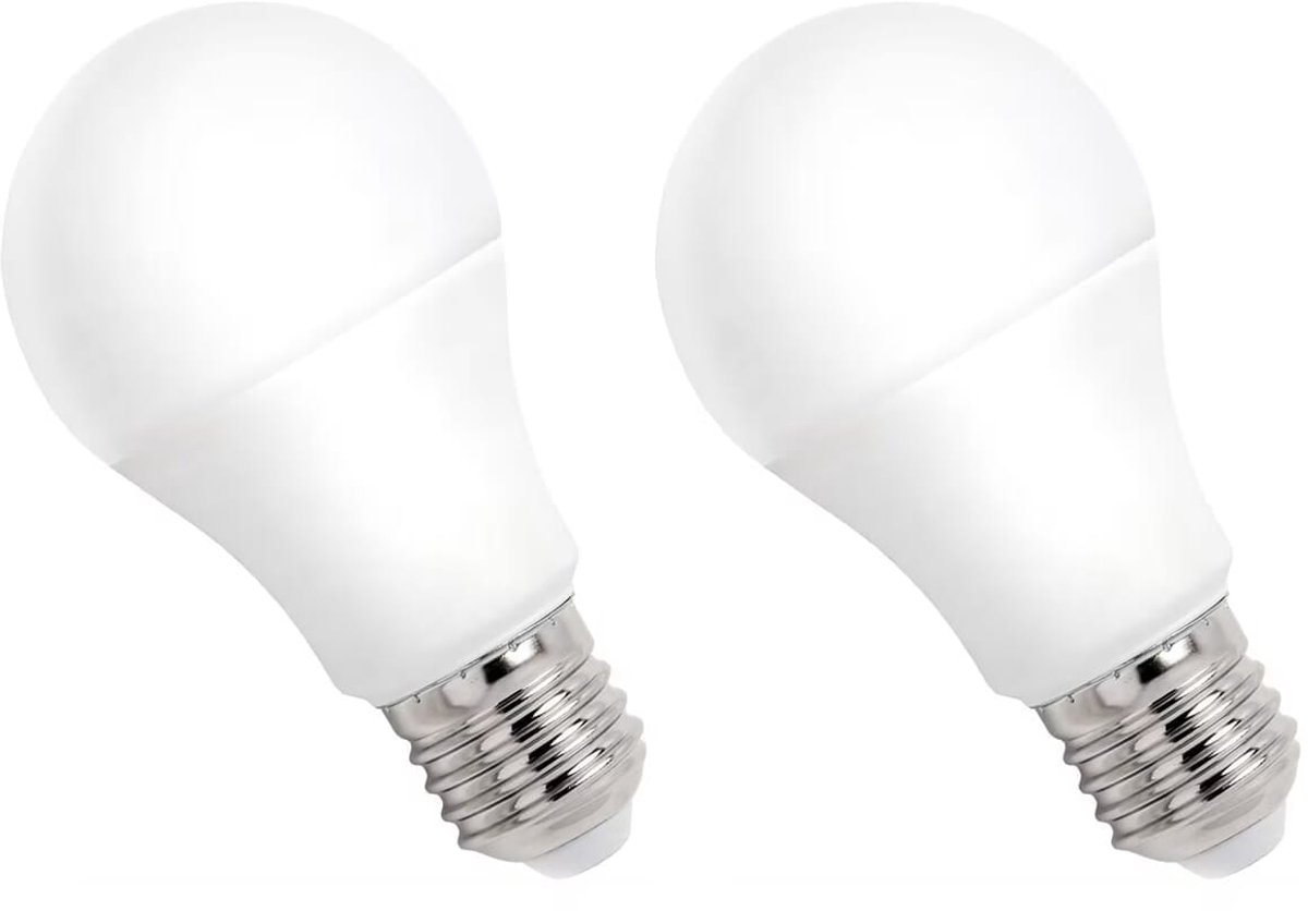 Spectrum LED Lamp E27 13W - 230V - 1370 Lumen - 6000K Koud wit - Helder daglicht - Energiezuinig - 2 stuks