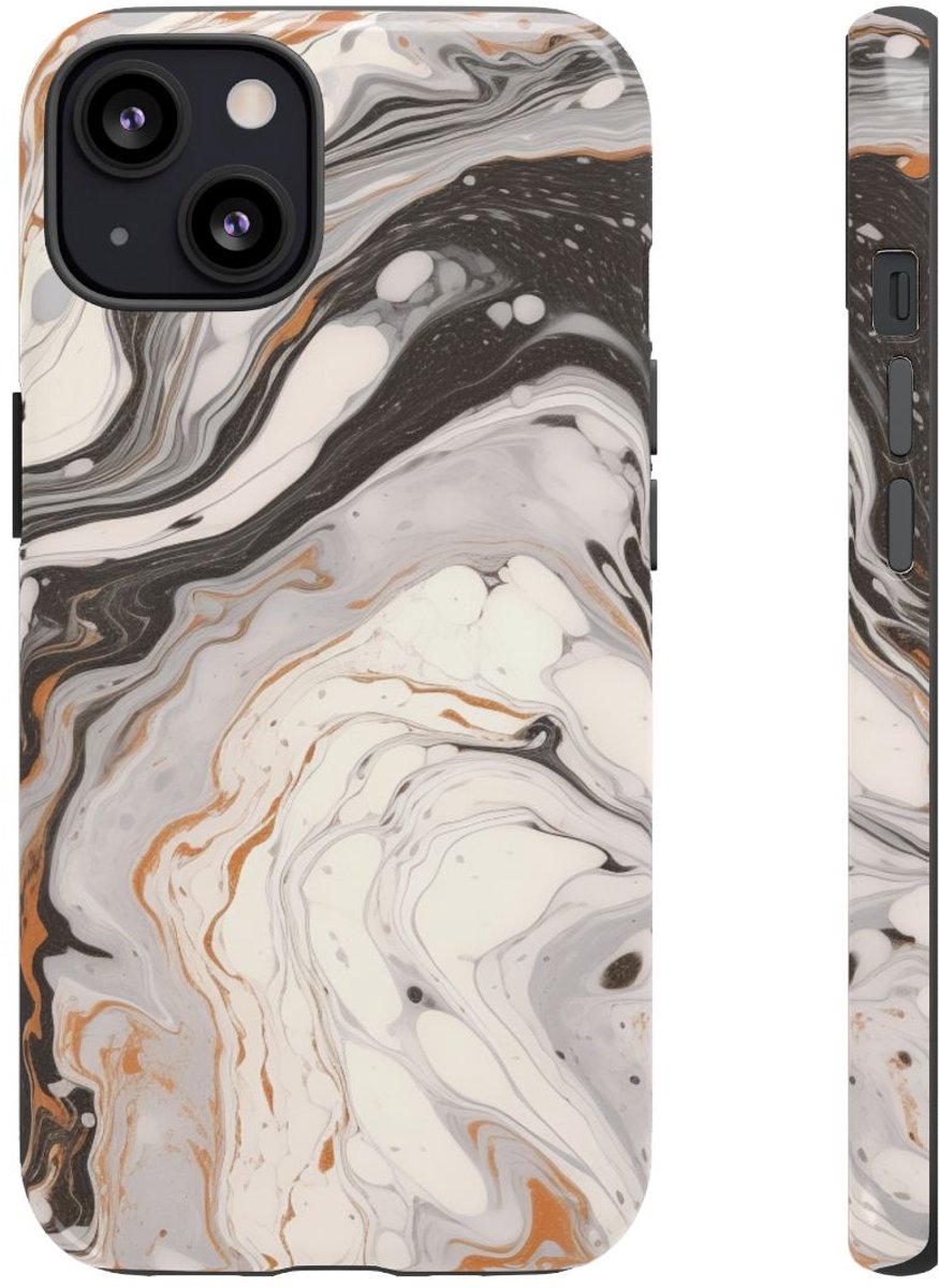 Marmer Swirl Abstract Patroon – Telefoonhoesje Geschikt voor iPhone 13