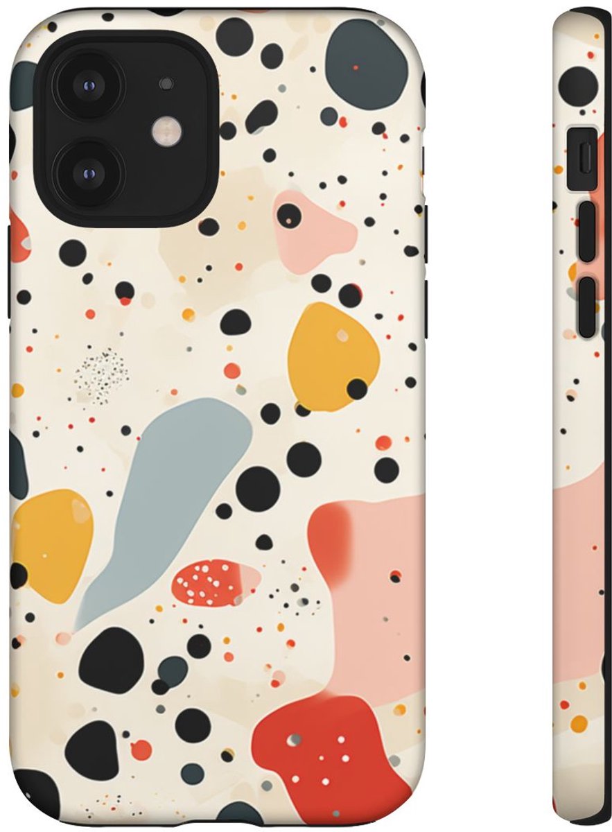 Kleurrijk Terrazzo-Patroon – Telefoonhoesje Geschikt voor iPhone 12