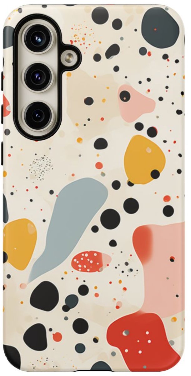 Kleurrijk Terrazzo-Patroon – Telefoonhoesje Geschikt voor Samsung Galaxy S24 Plus