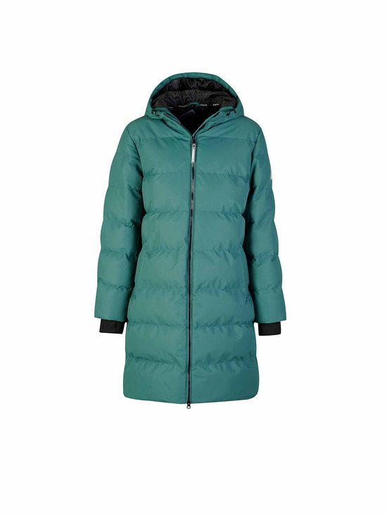 BJØRNSON Thordis Parka Winterjas Dames - Winddicht - Maat 52 - Bosgroen
