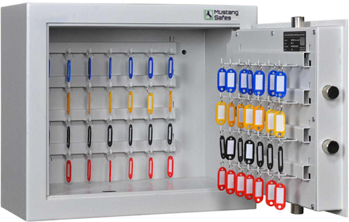 MustangSafes MSK 45-8 S2 - 56 Sleutelhaken - Dubbelbaard Sleutelslot