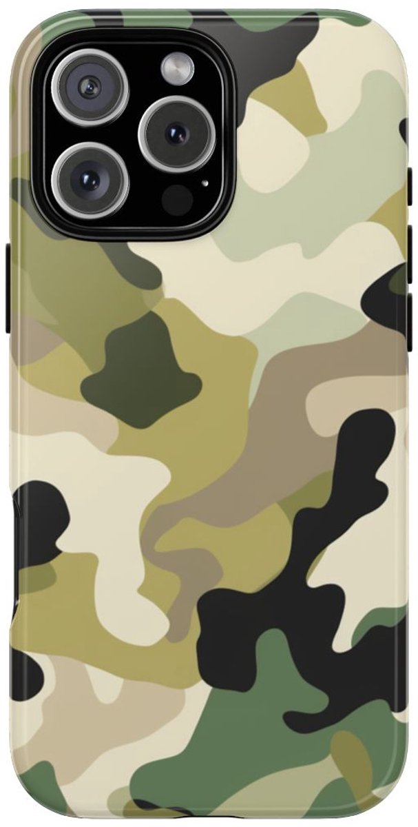 Klassiek Camouflagepatroon – Telefoonhoesje Geschikt voor iPhone 16 Pro Max