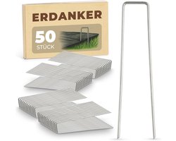 Novatool haringen grondanker 150x30x3mm 250 stuks, roestvast, duurzaam en extreem stabiel, grondnagels grondhaken grondverankering, voor tenttuin onkruidbestrijding doek landschapsarchitectuur