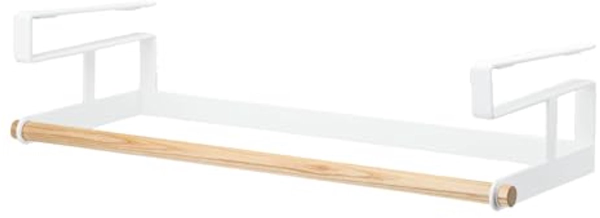 Onder Plank Hanger Houder - Wasserij Opbergrek en Organizer van Staal en Hout
