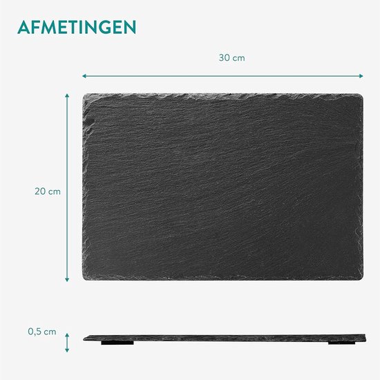 3-etages etagère platen leisteen acaciahout 30 cm 25 cm 20 cm H:34 cm