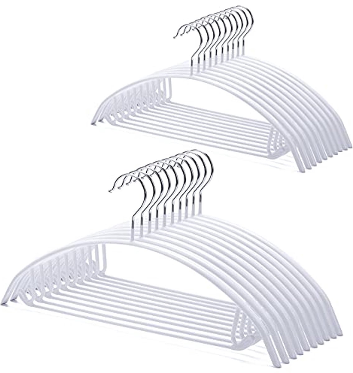 Antislip Hangers 20 Stuks - PVC Coating Voor Kleding, T-shirts en Accessoires