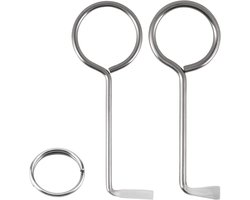 Allecto Plus - Professionele Universele Slotsleutels Set voor Alle Deuren - Slotenmaker Haakgereedschap 2 Stuks