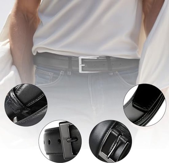 CHAOREN Leren herenriem - automatische riem heren leer 30 mm voor