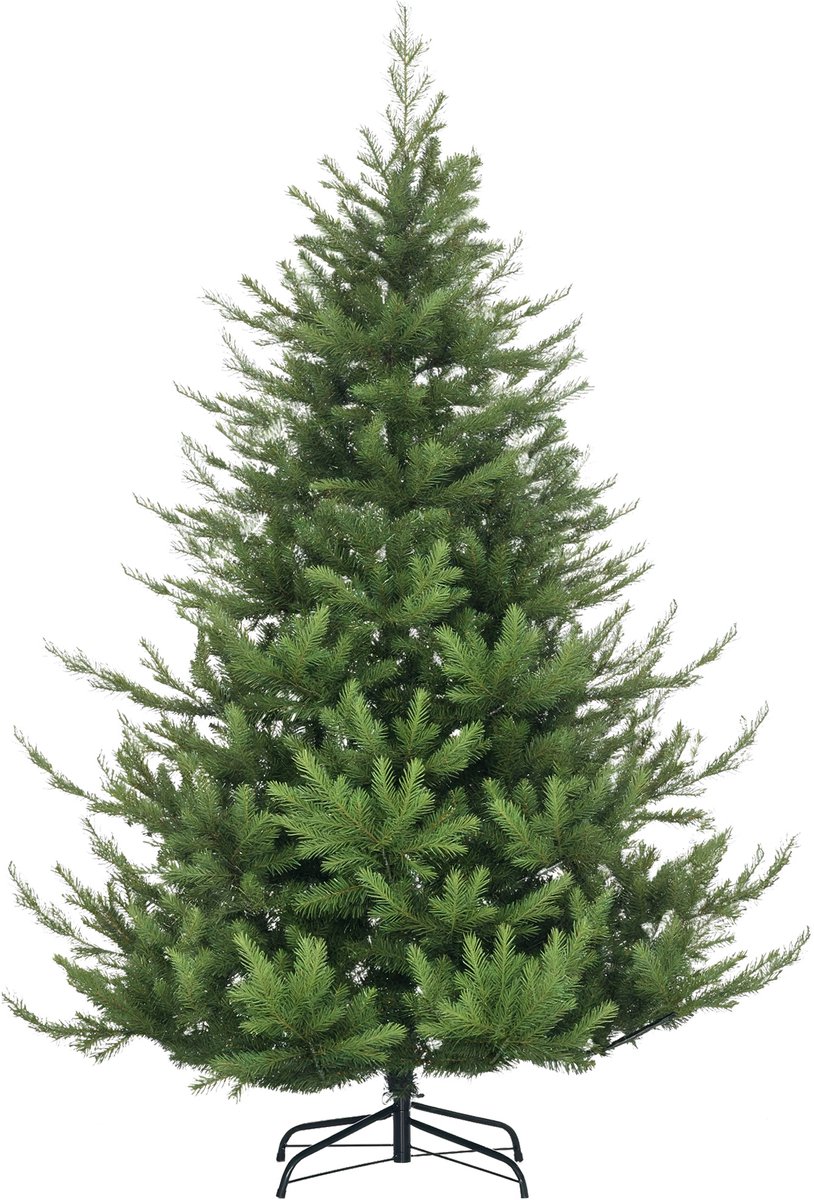 HOMCOM Kerstboom PE, Metaal 136L x 136B x 180H cm Groen