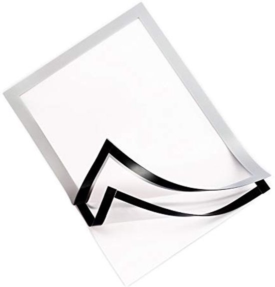 EMNIMQ 10 stuks magnetische lijsten, A5, infolijsten, zelfklevend, met magneetsluiting, diamond painting frame, openklapbare magneetlijst, fotolijst, infotas, bladhouder voor wanddecoratie thuis