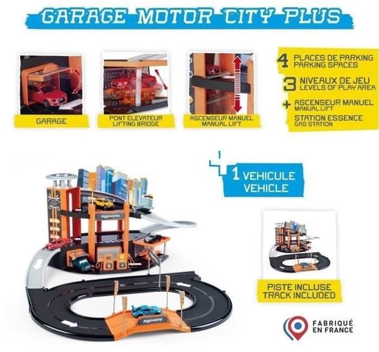 MAJORETTE - Majo Garage Motor City Plus - des 3 ans
