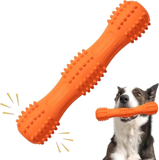 Piepende hondenbal, interactief latex rubber piepend speelgoed voor honden