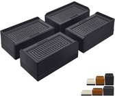 4 stuks meubelverhoging, verstelbare bedverhoging, zware belasting, verstelbare tafelverhoging, voor 10-37 mm brede meubelverhogingen