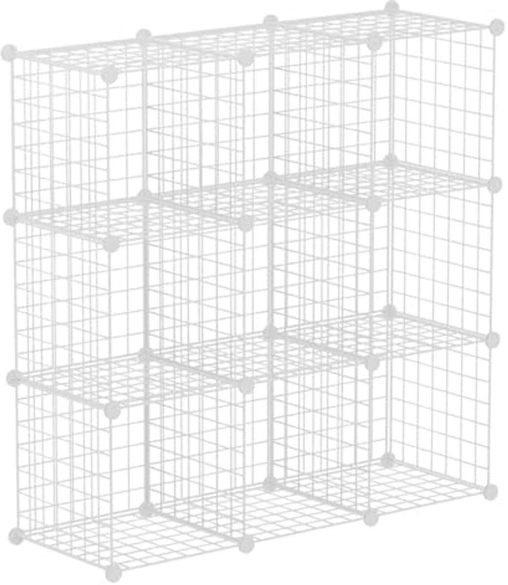 Wire Cube Storage Organizer - Multifunctioneel voor Boeken, Speelgoed, Craft en Planten