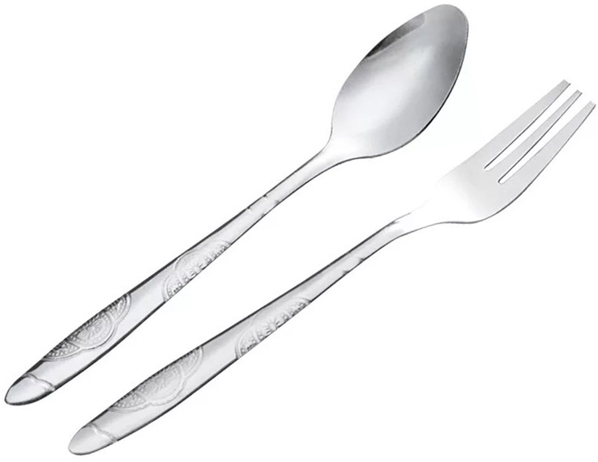 Cuhostki 40pcs Stainless Steel Cutlery Set Dishwasher Safe Durable Elegant