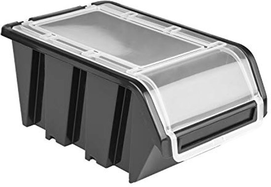 Opbergsysteem wandrek 1200 x 800 mm, 60 stuks dozen, stapelboxen