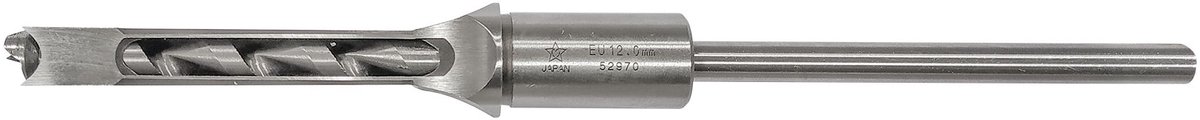 Vierkante gatenboor 12 mm uit hoogwaardig Japans staal Jet 10003312