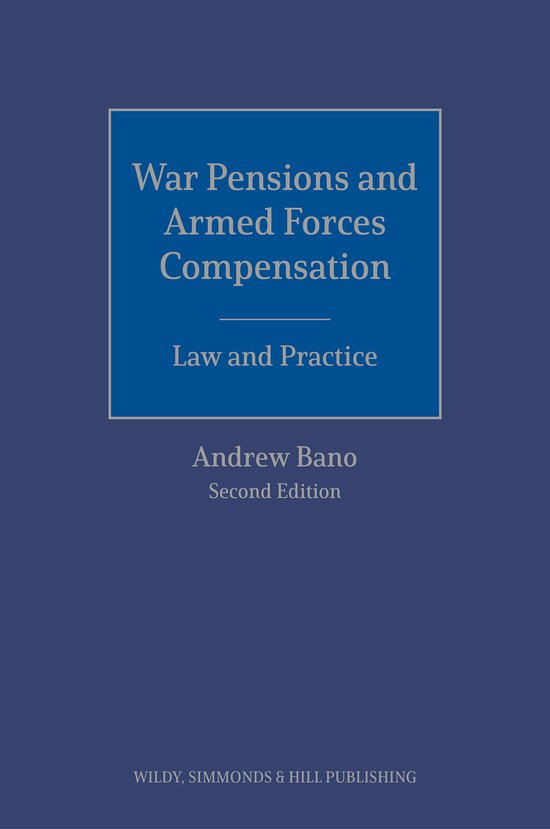 War Pensions and Armed Forces Compensation: Law and Practice - cover