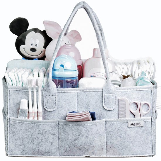 Organisateur De Panier à Couches Yunioo - Rangement Pratique Pour Table à Langer Et Chambre Bébé Boho