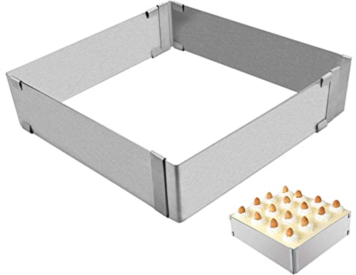 Verstelbare Mousse Ring - Rechthoekige en Vierkante Cake Mold voor Bakken