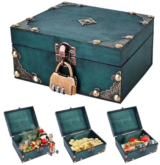 CHILDWEET 2 Stuks Transparante Schatkisten – 10,5x8x6,5 Cm – Met Slot – Voor Sieraden, Edelstenen, En Kleine Accessoires – Lichtgewicht