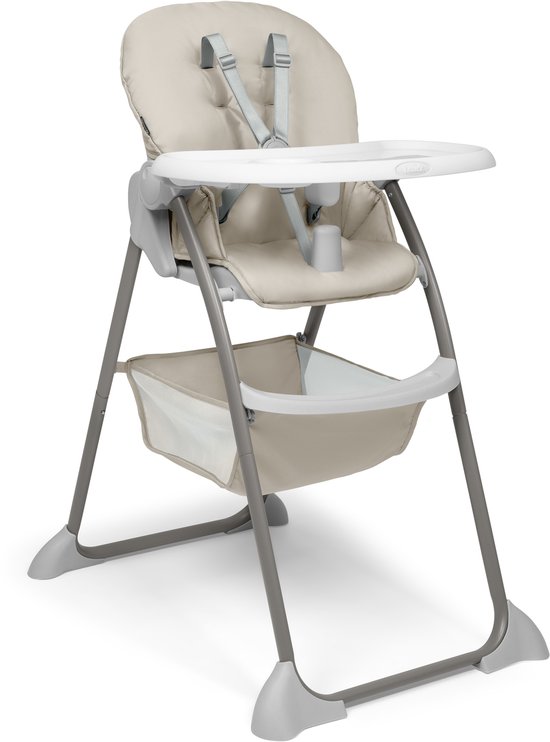 Hauck - Sit N Fold - Chaise haute pliante compacte - Beige