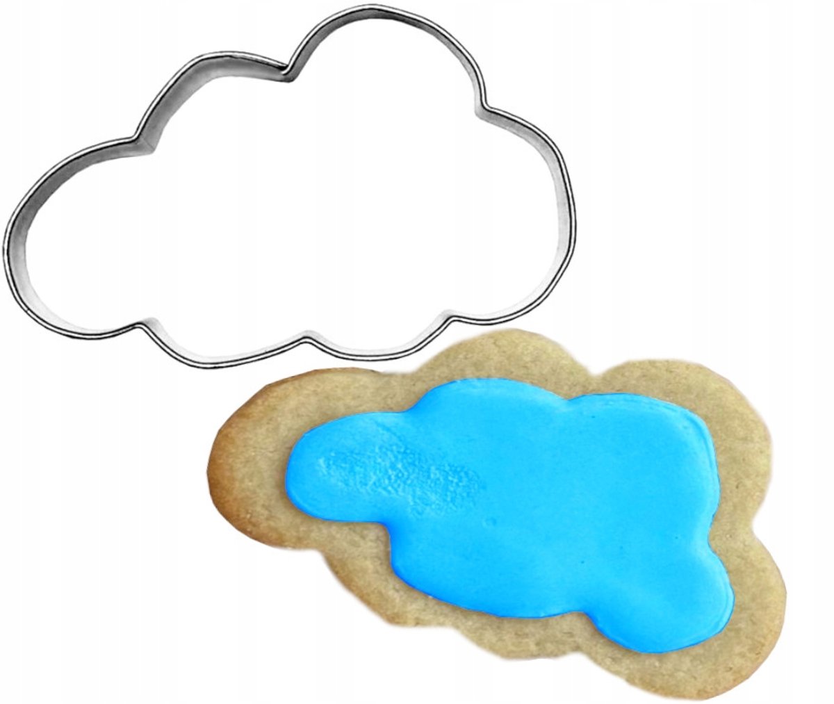 Vormpje Wolk 6,6 cm - Metaal Koekjesuitsteker