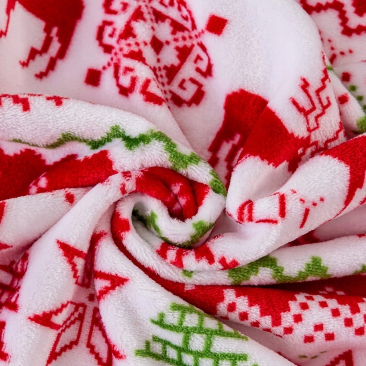Kerstplaid 200x220cm - Zachte Microvezel met Rendieren