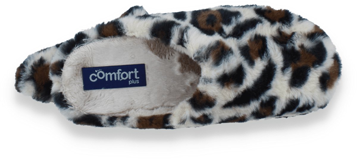 Comfort Plus Dames Pantoffel | Leopard | Maat: 36