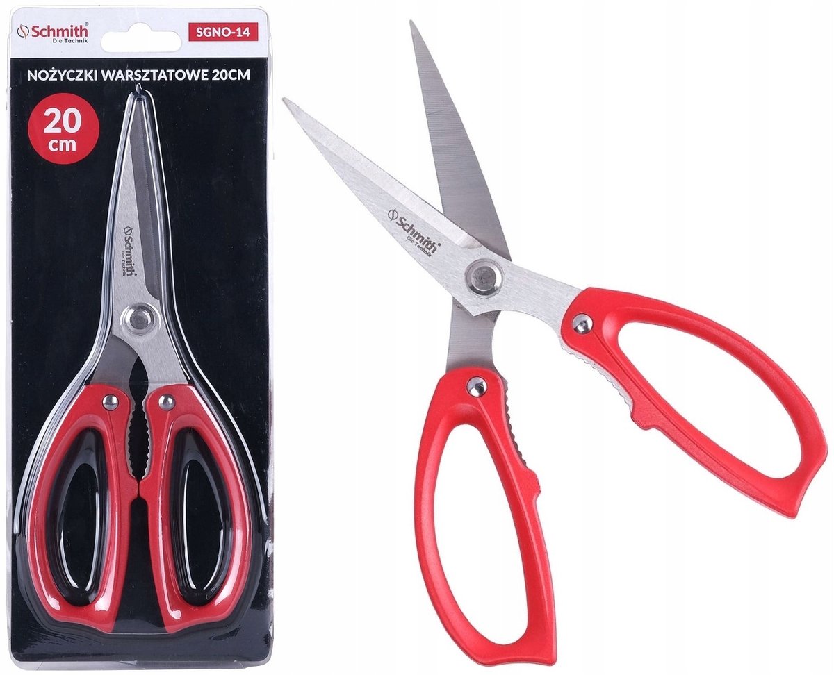 Schmith Werkplaatscharen 20cm - Stevig & Scherpe Micro-gekartelde Bladen