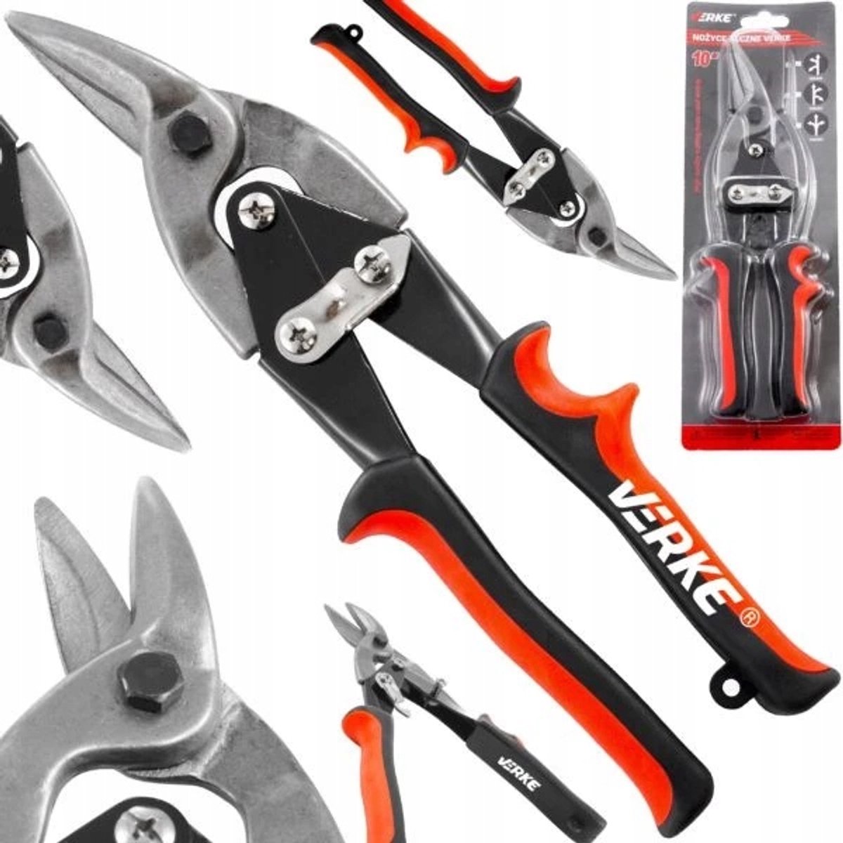 Verke Linkse blikschaar 250 mm - Precisieknipsel tot 1,2 mm