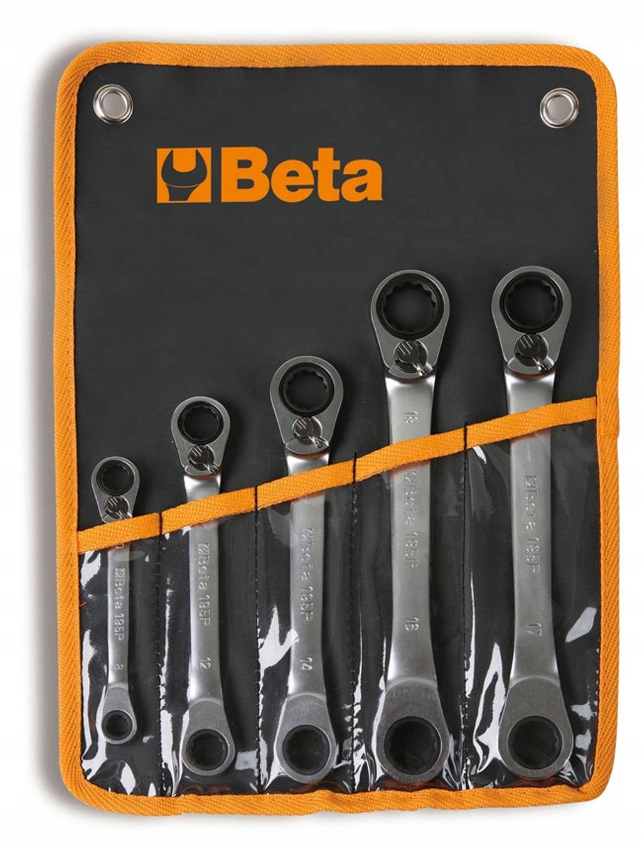 Beta Ringsleutelset met Ratel 8-19mm 5 Delig 195P/B5
