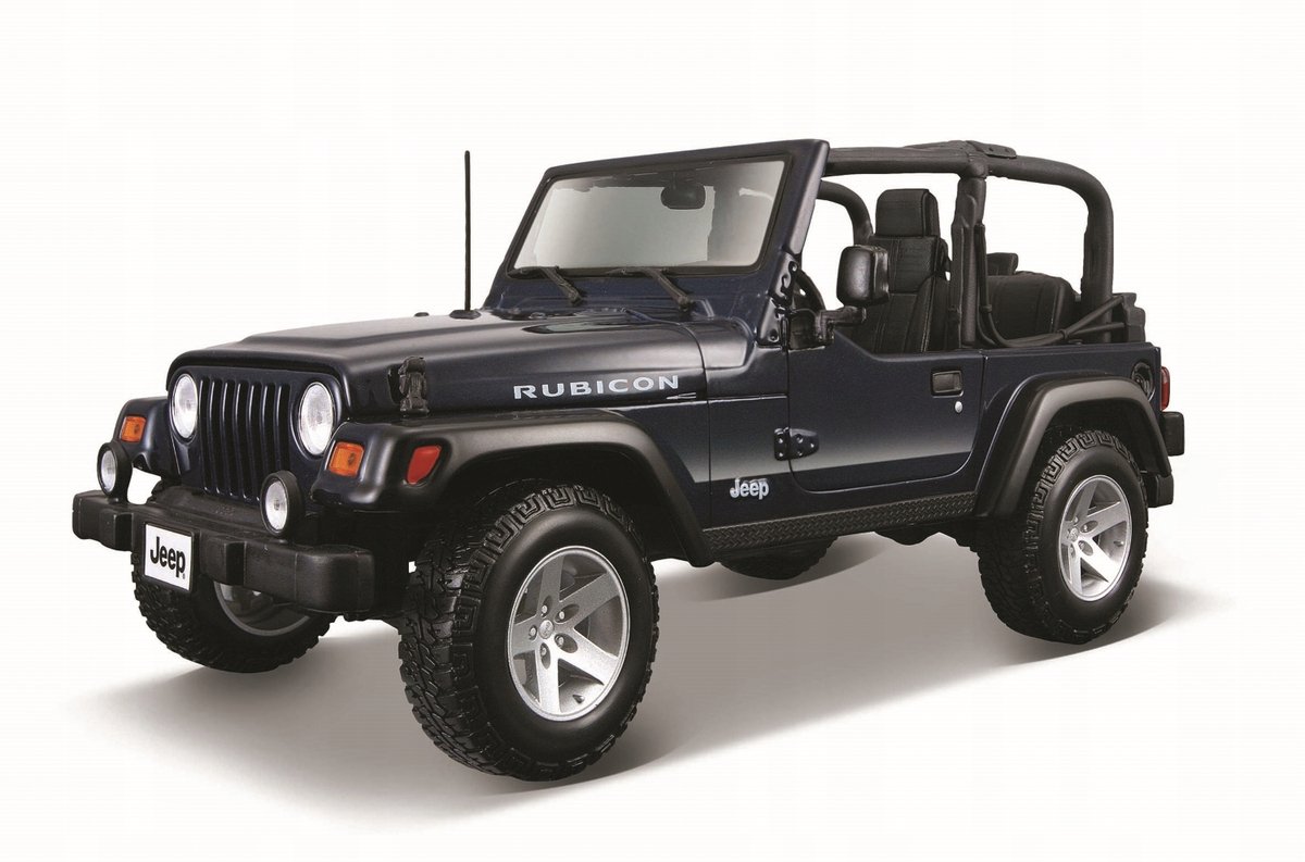 Maisto Jeep Wrangler Rubicon 1/18 Modelauto - Blauw