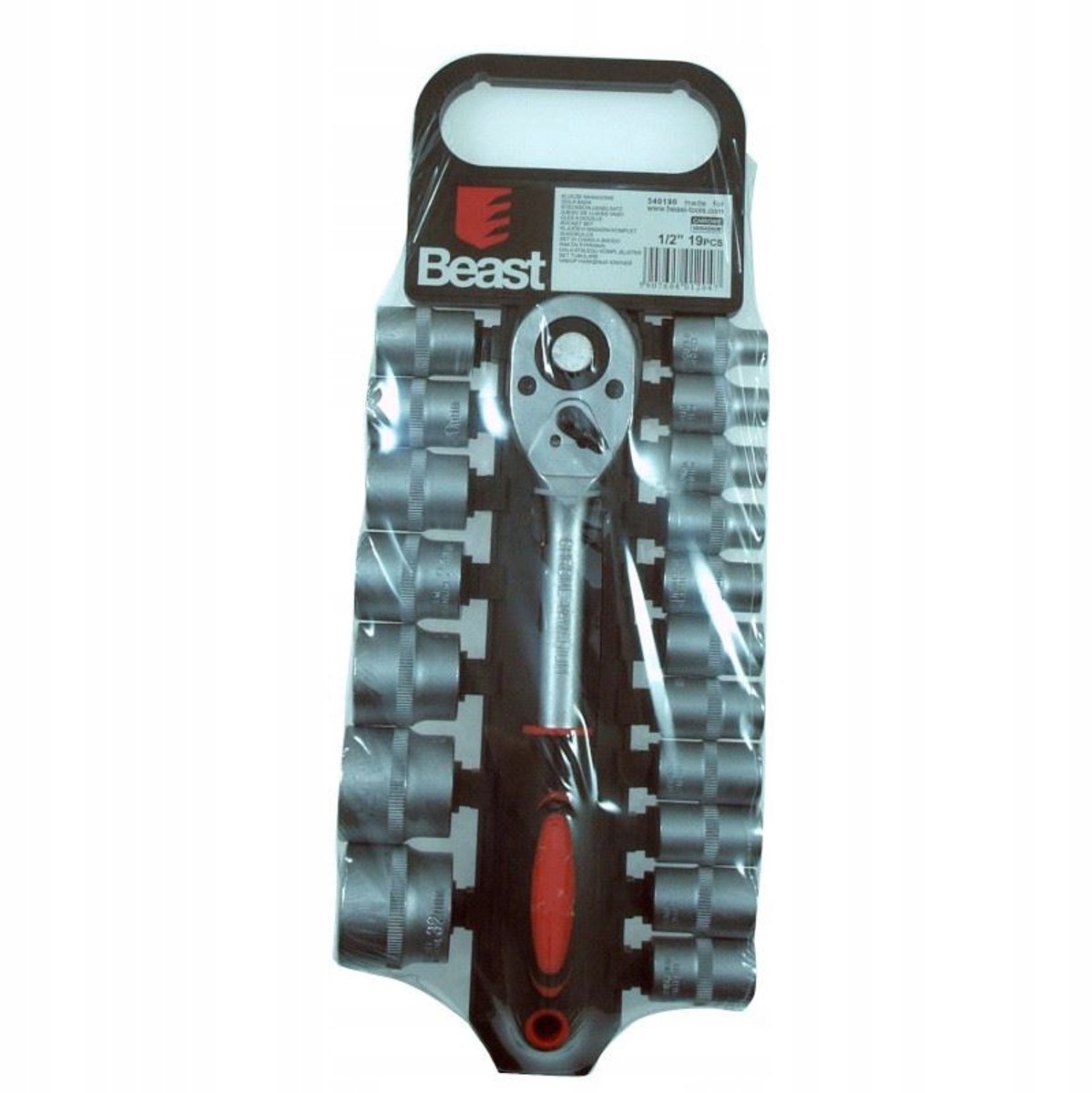 Dopsleutelset 8-32 mm 1/2" CV - Professioneel Gereedschap
