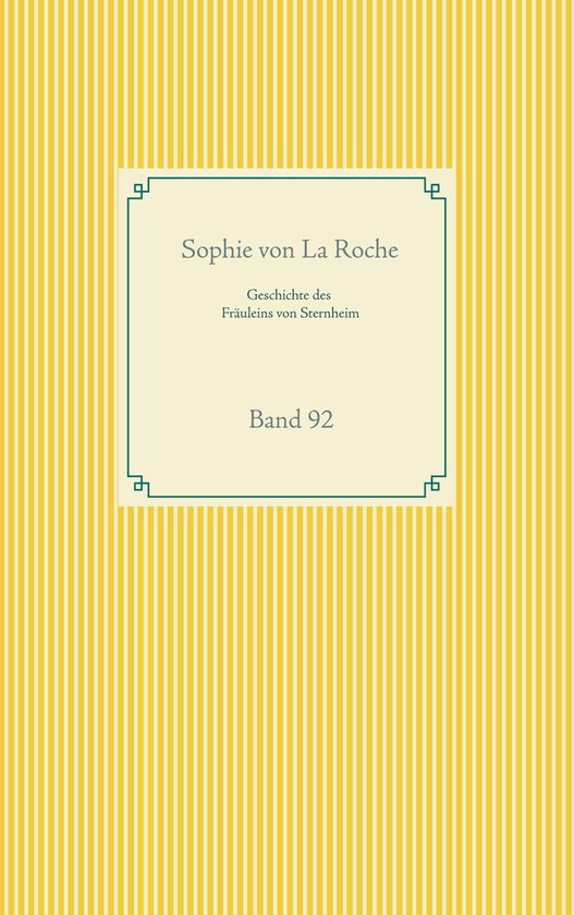 Taschenbuch-Literatur-Klassiker 92 - Geschichte des Fräulei ... - cover