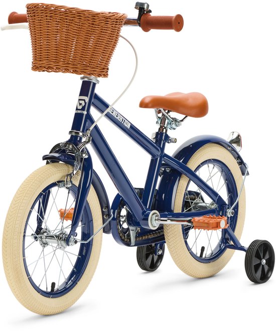 Generation Retro 14 inch Blauw - Kinderfiets met Mandje van Generation — afbeelding 2