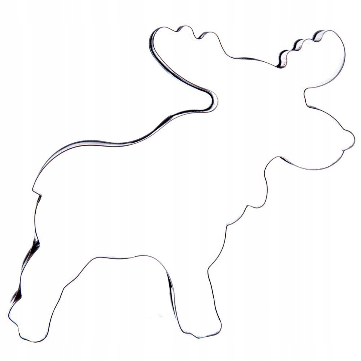 Koekjesvorm Eland - Roestvrij Staal - 10 cm