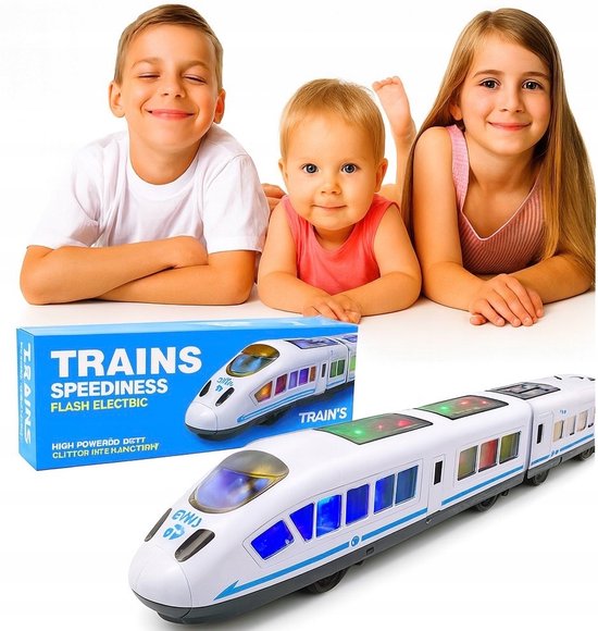 houten trein en wilde dieren met of zonder naam