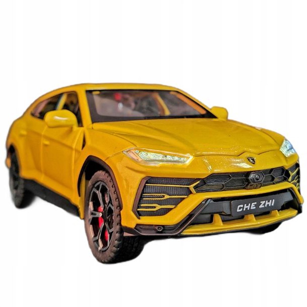 Lamborghini urus Suv modelauto 1:24 Geel - Licht & Geluid