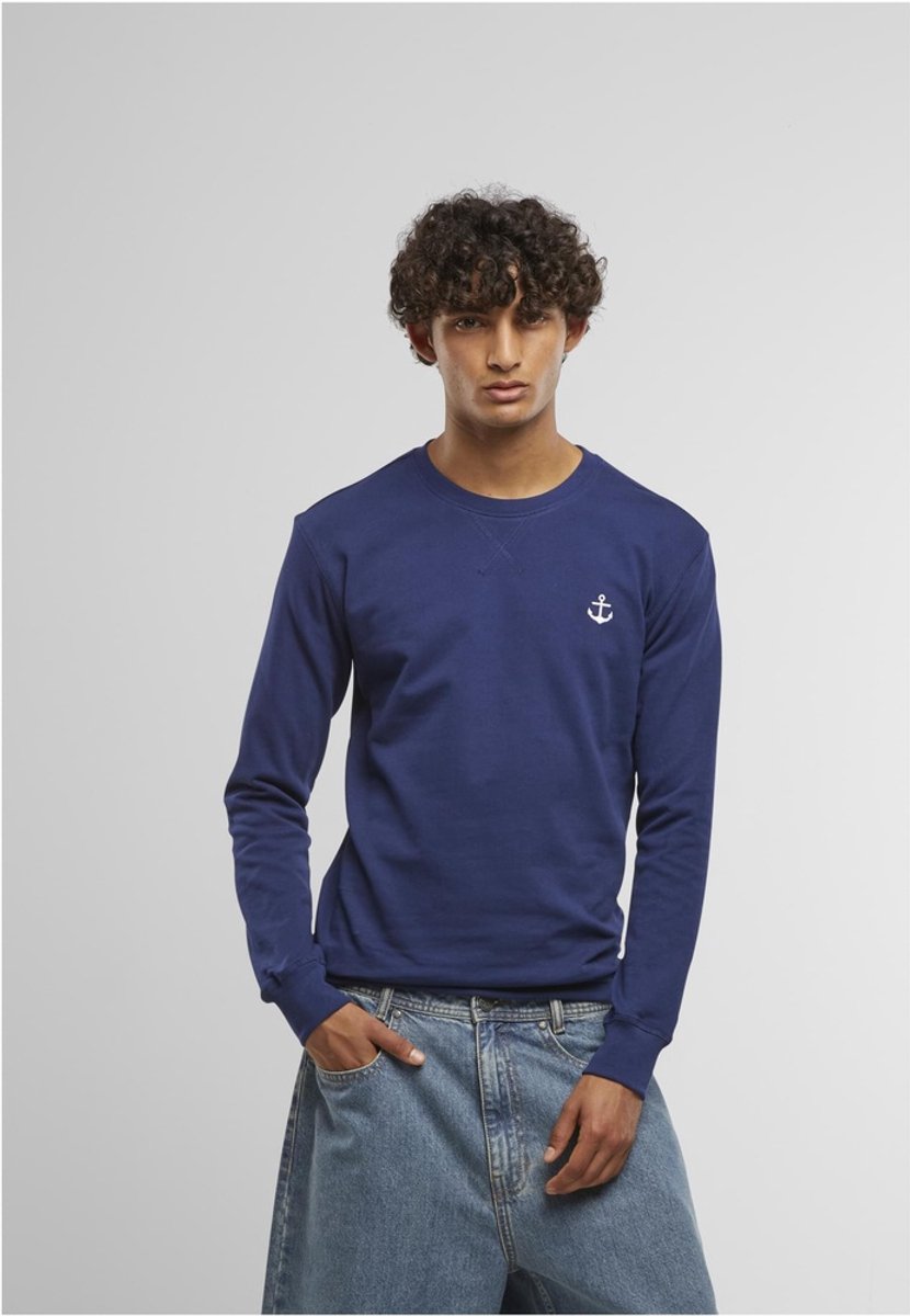 Mister Tee Anchor Sign EMB Light Crewneck sweater/trui XS Blauw