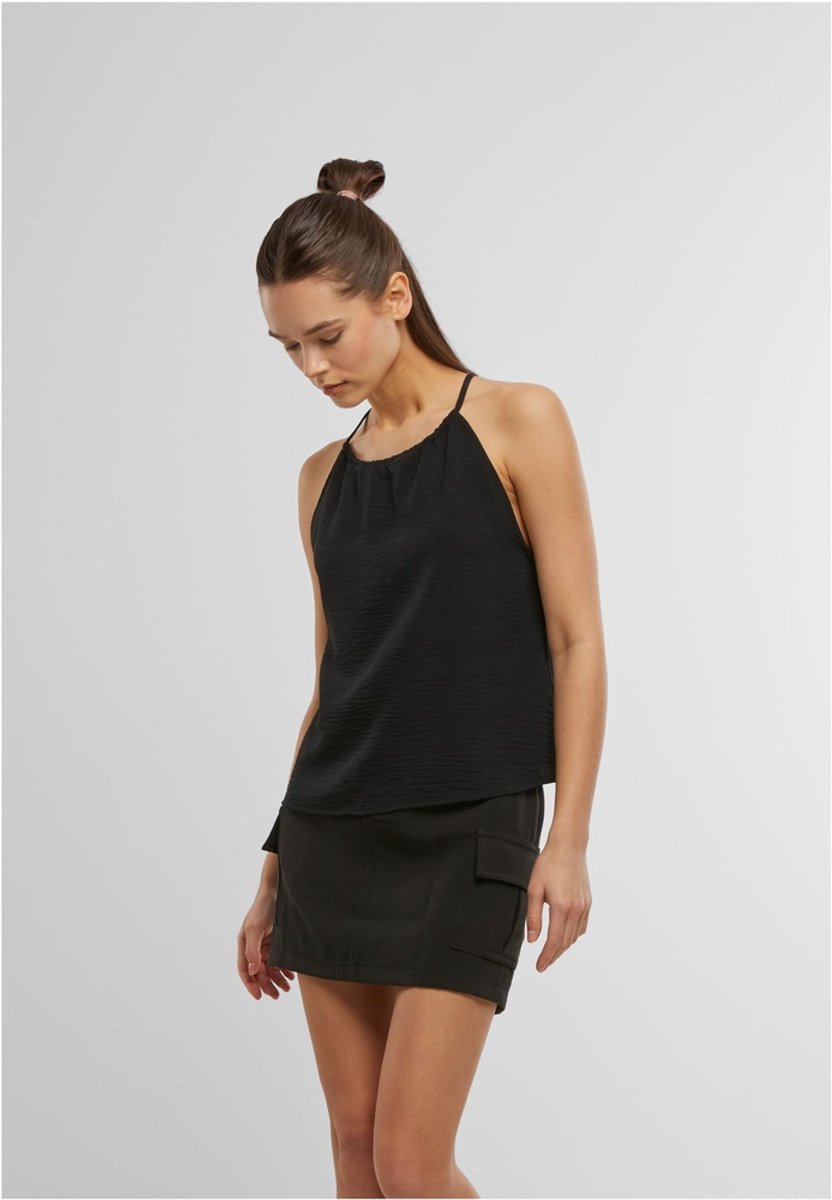 Urban Classics Structured Top Vrouwen Dames Top – XS Zwart