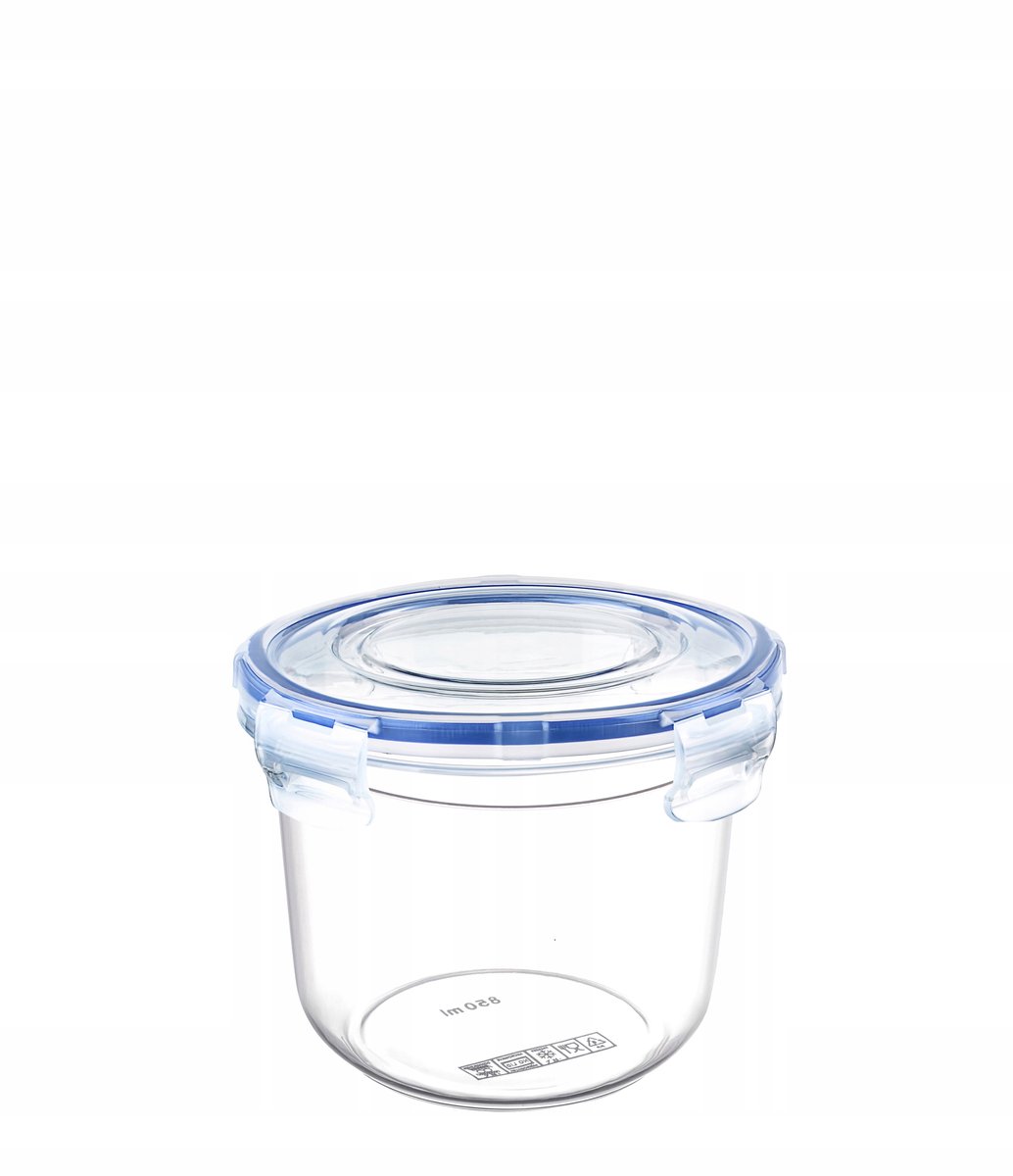 Ronde Voedselcontainer 850ml met Lekvrije Deksel - BPA-Vrij