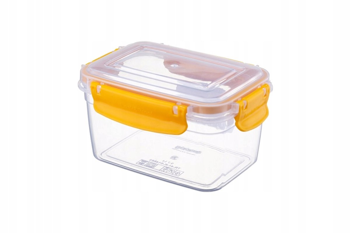 Galicja Viton Rechthoekige Container 0,7L Geel