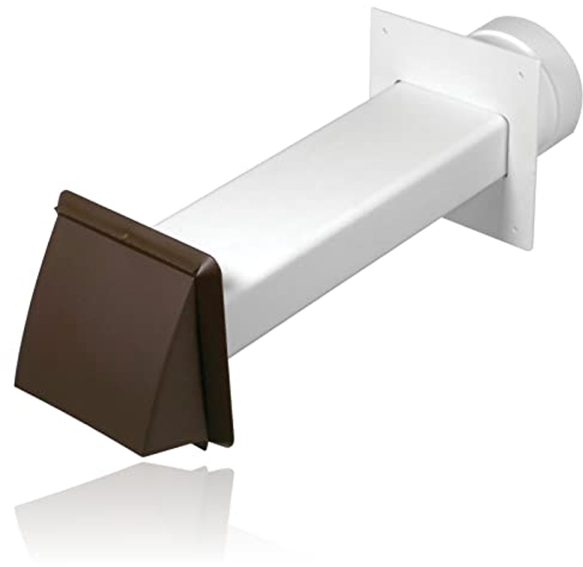 Universele Wandventilatorkap Set voor Geventileerde Wasdrogers - Bruin