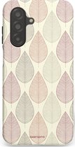 Casetastic hoesje geschikt voor Samsung Galaxy A26 - Dubbellaagse bescherming - Botanisch retro bladeren dans - Fashion Case - Crème