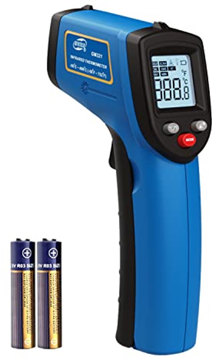 Digitale infrarood thermometer voor koken - Temperatuurpistool tot 400°C