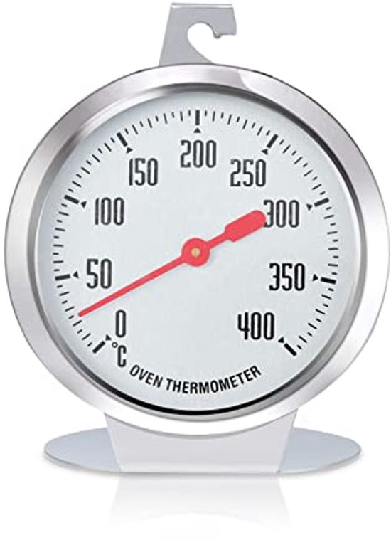 Wijzerplaat-oventhermometer, staande roestvrijstalen kookthermometer voor BBQ-bakken